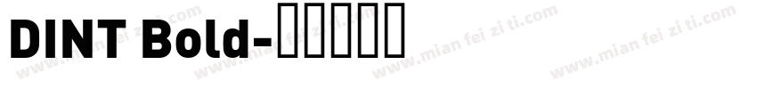 DINT Bold字体转换